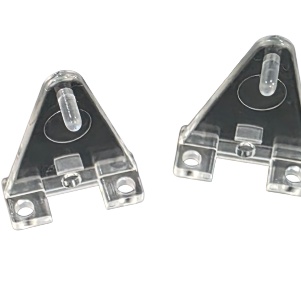 2" Clear Plastic Hold Down Bracket
